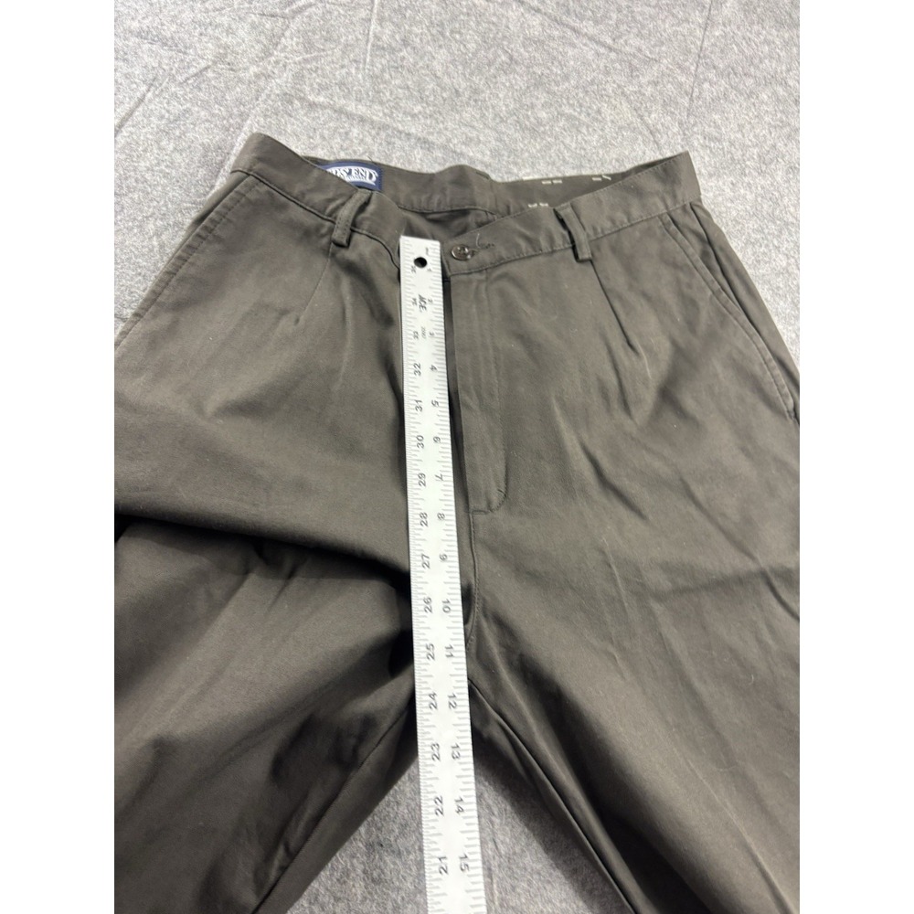 VTG Lands' End Womens 6R (26x31) Brown Pleated Dress Pants USA Old Money Classy - Picture 3 of 9